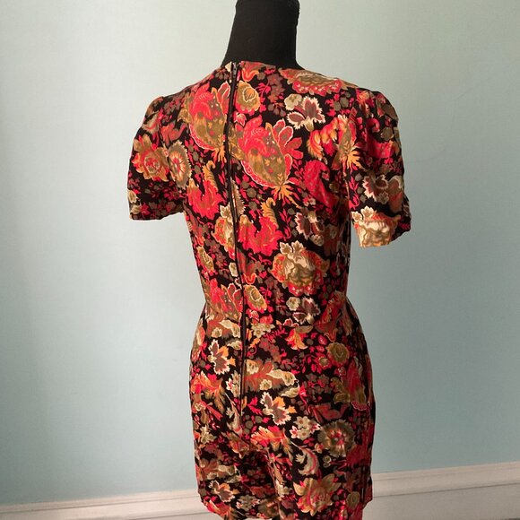 R.J. Stevens Red Floral Size 6 Jumpsuit - Picture 2 of 6